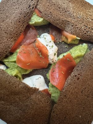 Mr Petrossian crepe   at Delice & Sarrasin in New York City