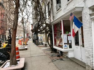 outside at Delice & Sarrasin in New York City