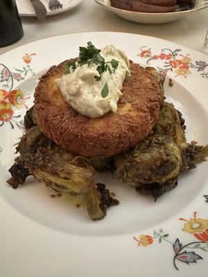 Best crab cake ever!  at Delice & Sarrasin in New York City