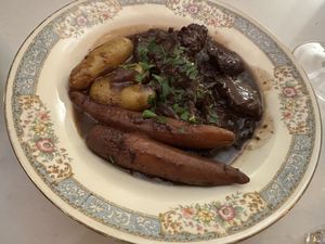 Beef bourguignon  at Delice & Sarrasin in New York City