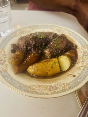 Coq au vin  at Delice & Sarrasin in New York City