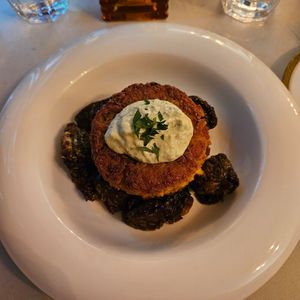 Crab cake at Delice & Sarrasin in New York City
