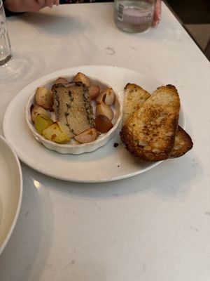 Brie with potatoes (app)  at Delice & Sarrasin in New York City
