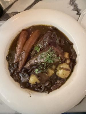 Coq au vin  at Delice & Sarrasin in New York City