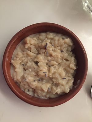 Lavender Infused Rice Pudding  at Delice & Sarrasin in New York City