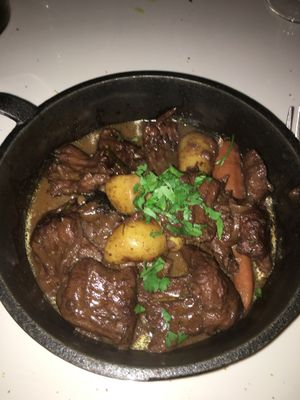 Boeuf Bourguignon (where are my pearl onions?) at Delice & Sarrasin in New York City