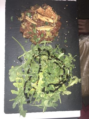 Tar tar de thon (tuna tar tar) at Delice & Sarrasin in New York City