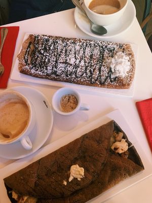 Cappuccinos and crepes! at Delice & Sarrasin in New York City