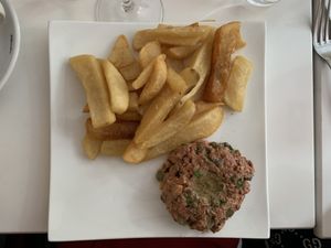 Vegan Steak Tartare at Delice & Sarrasin in New York City