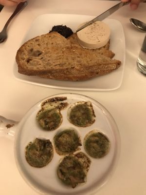 Pate & escargot at Delice & Sarrasin in New York City