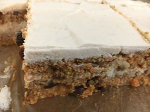 World famous no-bake Carrot Cake at Longevity Foods in Duvall