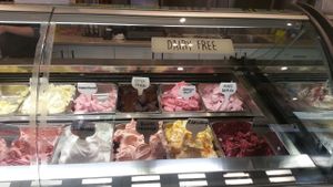 The dairy free section - all vegan at Gelateria on the Docks in Docklands