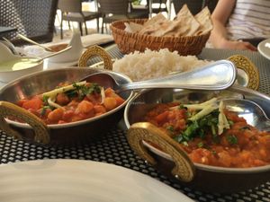 Curries  at Masala House in Portimao