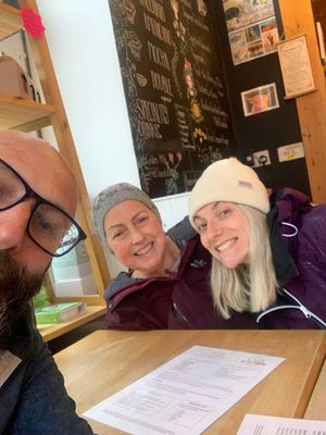 Wet lovely day at Plant by Kat's Kitchen in Keswick