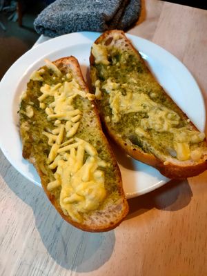 Garlic bread and chezze #Veganuary at Plant by Kat's Kitchen in Keswick