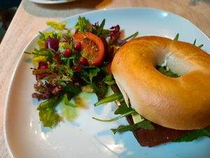 New Yorker Bagel #Veganuary at Plant by Kat's Kitchen in Keswick