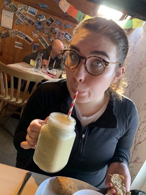 Beautiful with a smoothie   at Plant by Kat's Kitchen in Keswick