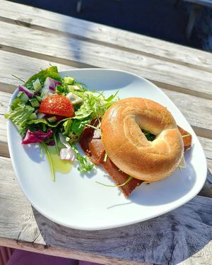 New Yorker bagel at Plant by Kat's Kitchen in Keswick