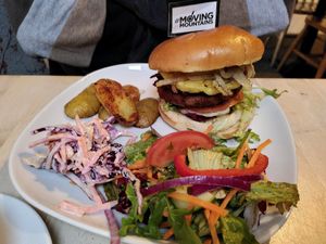 The Works burger at Plant by Kat's Kitchen in Keswick