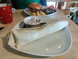 A painfully thin wrap at Plant by Kat's Kitchen in Keswick