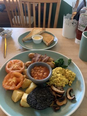 Vegan all day breakfast  at Plant by Kat's Kitchen in Keswick