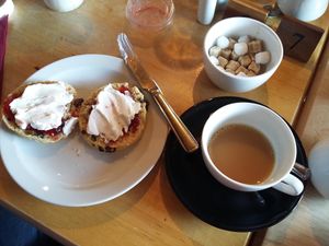 vegan cream tea at Plant by Kat's Kitchen in Keswick