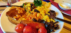 All day vegan breakfast, wow at Plant by Kat's Kitchen in Keswick