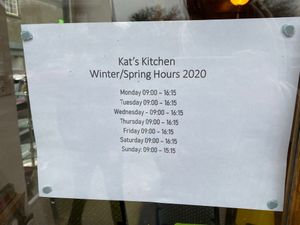 Opening hours 2020 at Plant by Kat's Kitchen in Keswick