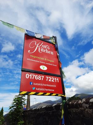 The sign at Plant by Kat's Kitchen in Keswick