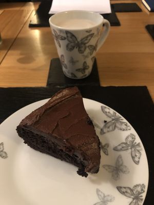 Homemade Vegan Chocolate Cake  at Veggie Supreme in Wolverhampton