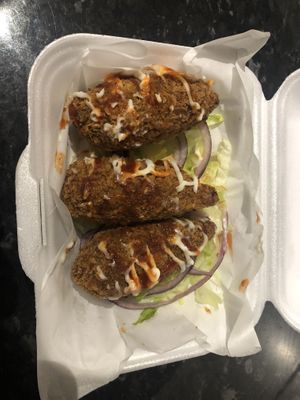 Crispy Jackfruit Wings  at Veggie Supreme in Wolverhampton