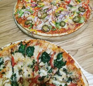 Mystery pizzas at Veggie Supreme in Wolverhampton