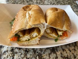 Tofu bahn mi  at Pho Pier 77 in Panama City Beach