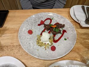 Hazelnut slice at The Allotment in Manchester