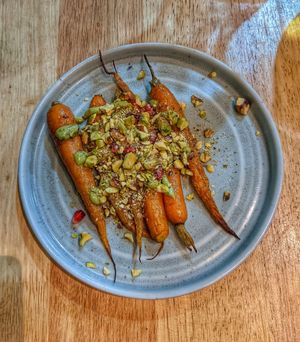 Roasted baby carrots at The Allotment in Manchester