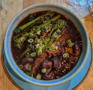 Mushroom ramen at The Allotment in Manchester