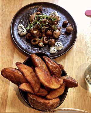 Miso Mushrooms and Chunky Chips   at The Allotment in Manchester