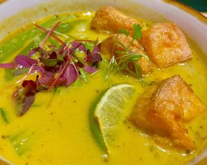 Tofu Laksa £15  at The Allotment in Manchester