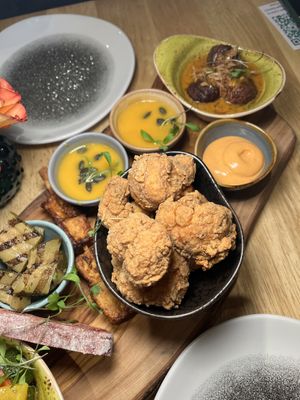 Battered cauliflower   at The Allotment in Manchester