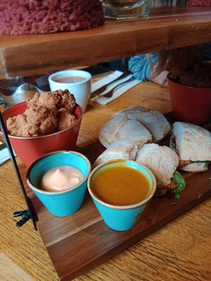 Savoury dishes - yummy! at The Allotment in Manchester