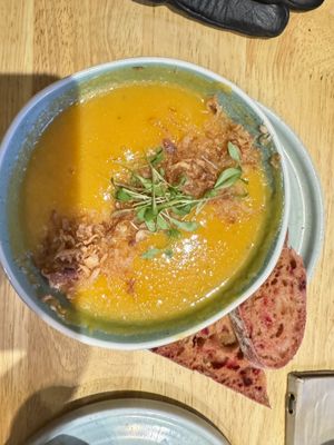 Apple and squash soup   at The Allotment in Manchester