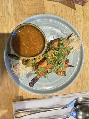 Satay skewers  at The Allotment in Manchester