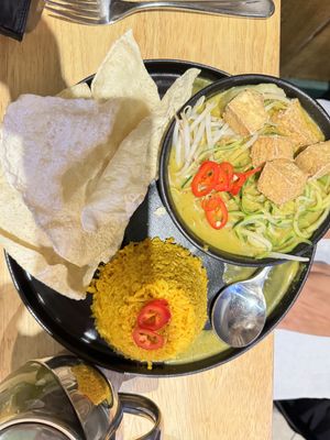 Tofu green curry   at The Allotment in Manchester