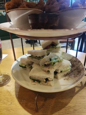 Afternoon tea - sandwiches at The Allotment in Manchester