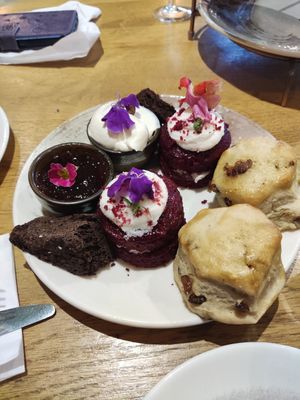 Afternoon tea - cakes at The Allotment in Manchester
