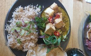 Tofu curry at The Allotment in Manchester