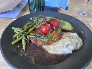 Celeriac steak  at The Allotment in Manchester