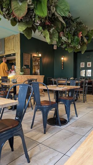Seating area at The Allotment in Manchester