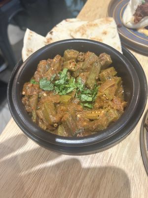 Bhindi curry  at The Allotment in Manchester