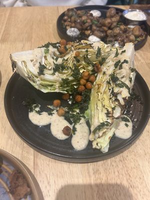 Chargrilled cabbage  at The Allotment in Manchester